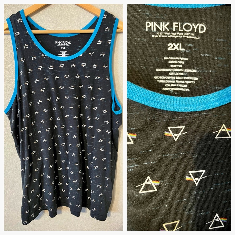 Men’s Pink Floyd Dark Side of the Moon Tank Top Size 2XL